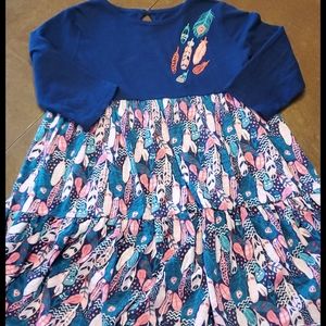 Lightning Bug sz 7 Feathers Dress